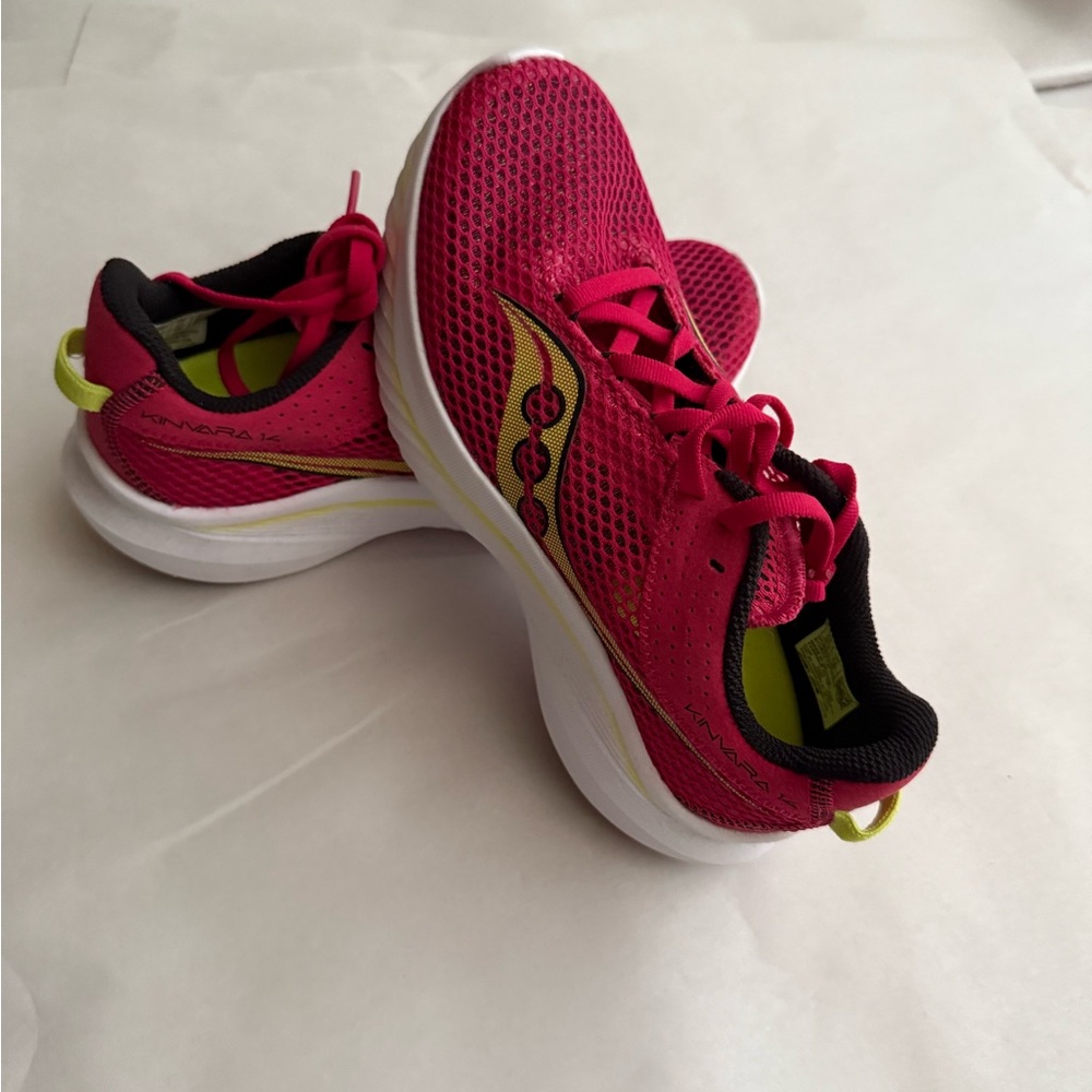 Saucony Kids' Pink and Yellow Sneakers
